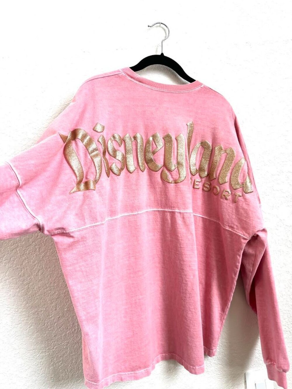 Disneyland Resort Spirit Jersey Pink Gold Glittery Lettering - Picture 5 of 14